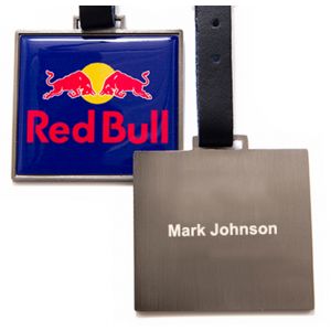 Bag tag metal - rectangular